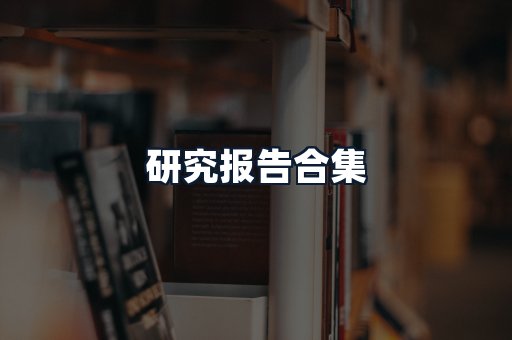 研究报告合集